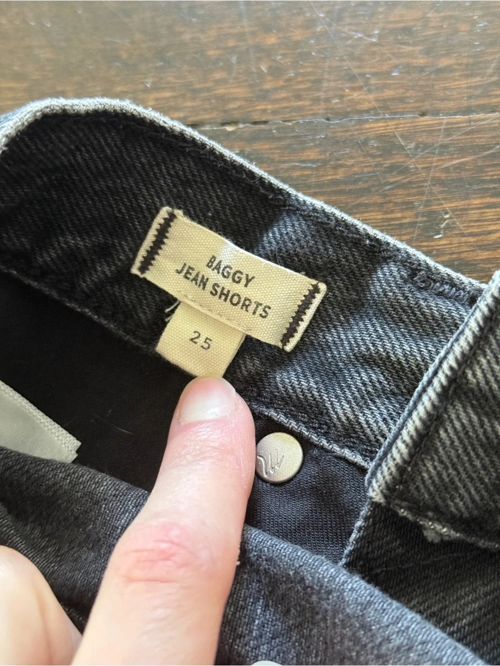 Madewell baggy jean shorts